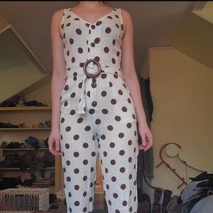 NWOT Circus polka dot jumpsuit Small